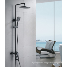 New In-Wall Shower Faucets Bathroom Black Color Rain Shower Set with Shower Head